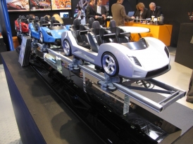 Maquette d’un train de Fiorano GT Challenges avec un design différent pour les voitures