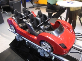 Maquette d’un train de Fiorano GT Challenges avec un design différent pour les voitures