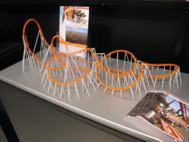 Maquette du premier X-Car FlyingLaunch de Bayern Park, un concept de GreenCoaster©