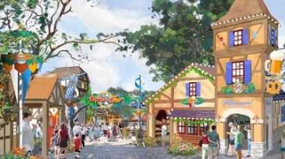 Concept Art de la nouvelle zone Oktoberfest.