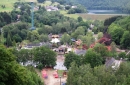 Vue générale sur le parc, avec Vicky the Ride sur la droite.