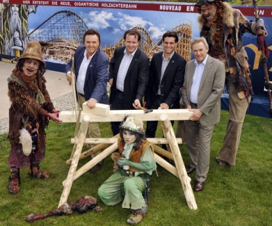 Roland, Michael, Thomas et Jürgen Mack lors de l'annonce officielle.