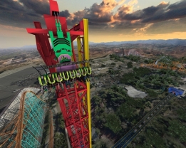 LEX LUTHOR: Drop of Doom! at Six Flags Magic Mountain