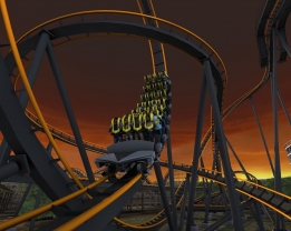 Apocalypse, un Stand Up Coaster B&M à Six Flags America