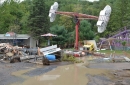 Knoebels a été le parc le plus touché par les inondations du 7 septembre.