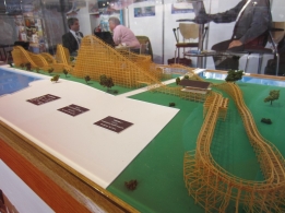 Model of the Fireball Wooden Coaster designed by The Gravity Group and construced by Martin & Vleminckx