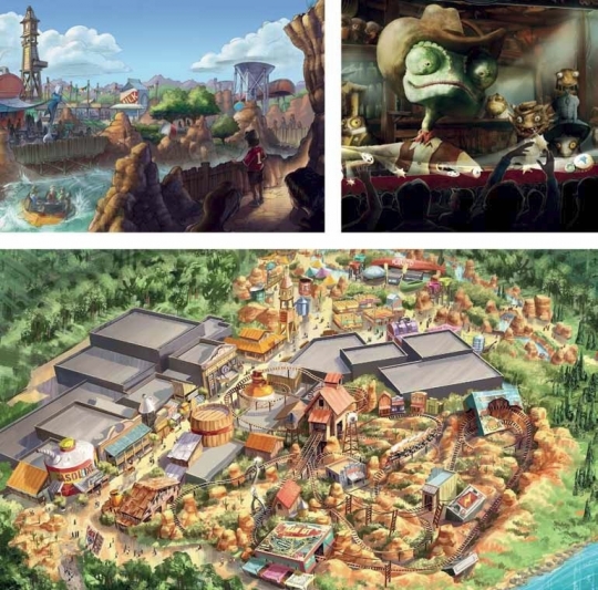 Concept-art de la zone Rango's West.