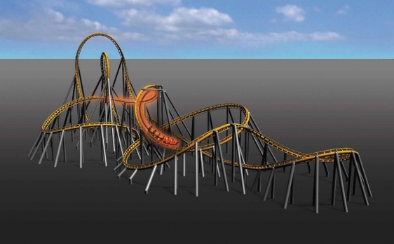 The FlyingLaunch Coaster is a new concept of Green Coaster.