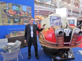 Lino Ferretti, directeur du marketing de Preston & Barbieri, à l'Euro Attractions Show 2011