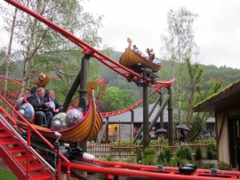 Vicky the Ride, a Gerstlauer Spinning Coaster at Plopsa Coo, Belgium.