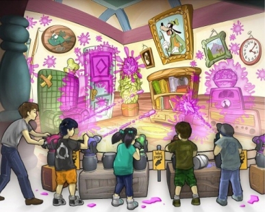 Concept-art of Goofy's Paint 'n' Play House