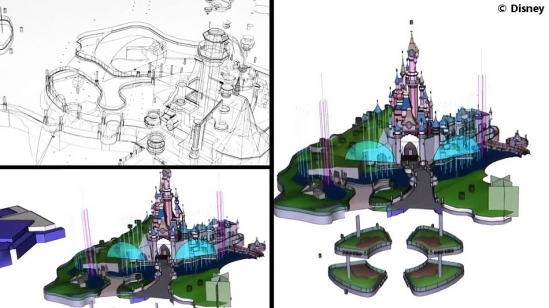 Disney Dreams! combinera divers effets spéciaux dont des fontaines et écrans d'eau...