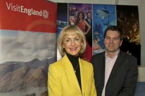 VisitEngland Chairman Lady Cobham and Merlin Entertainments CEO Nick Varney