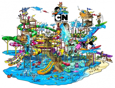 Polin to supply waterslides for Cartoon Network AMAZONE waterpark in Thailand including one of the world's largest interactive water play structure.
