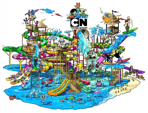 Cartoon Network AMAZONE will host the world's largest interactive water play structure for kids