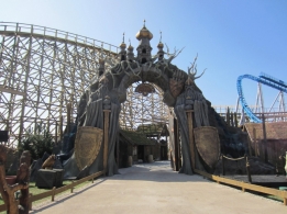 A gigantic portal welcomes guests at the entrance