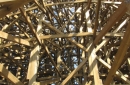 View of the wood structure from the queue