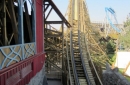 View of the ride from the exit of the station