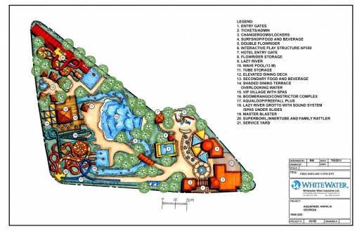 Masterplan of the AquaPark Anaklia in Georgia