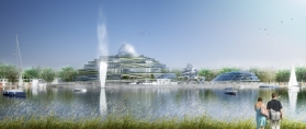 Concept-art of the water park scheduled to open with Villages Nature in 2015