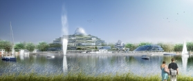 Concept-art of the water park scheduled to open with Villages Nature in 2015