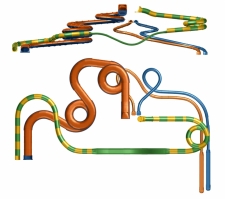Caribbean Island Water Park Indoor Plan View and Side View