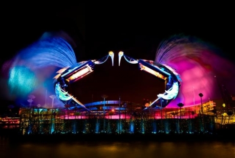 Crane Dance at Resorts World Sentosa