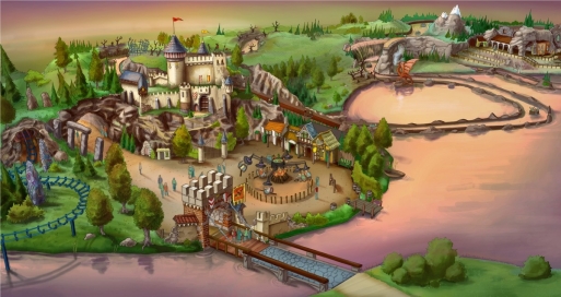 Concept-art of Castle Island