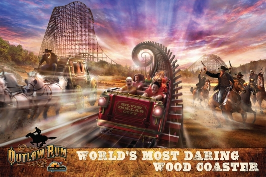 Silver Dollar City ouvrira en 2013 un wooden coaster unique au monde: Outlaw Run