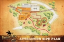 Focus on Outlaw Run's station and entrance area map