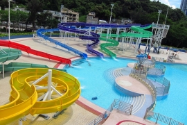 Polin delivers a trio of translucent water slides to Tai Po Aquatic Center, Hong Kong