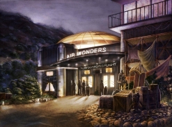 Concept-art de l'entrée de l'attraction Wonders!