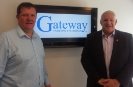 Gateway Ticketing Systems UK's Operations Director Andy Povey (left) and Metafour Ltd. Director Rob Udwin