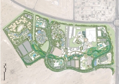 A new entertainment destination featuring 5 theme parks planned in Dubai, UAE