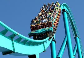 Bolliger & Mabillard a livré 6 attractions en 2012, notamment l'Hyper Coaster Leviathan (photo) à Canada's Wonderland.