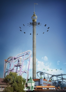 L'attraction, qui culminera à 121 mètres de haut, signe le 130ème anniversaire du parc.