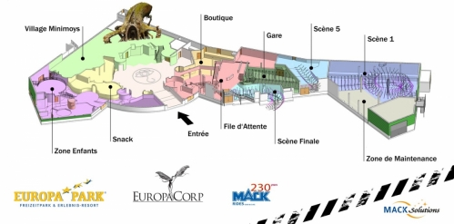 Plan du complexe d'Arthur au Royaume des Minimoys