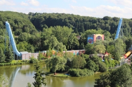 La Compagnie des Alpes mise tant sur des contenus innovants que des contenus renouvelés (ici la transformation de la montagne russe Turbine en Psyké Underground à Walibi Belgium)